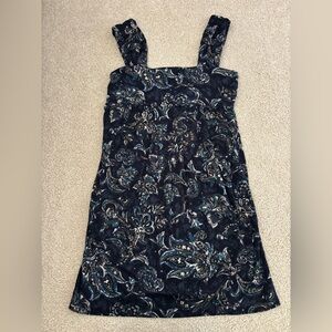 Ann Taylor loft Women Boho Sleeveless Pailsey Dress Size large petite.